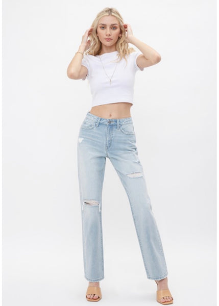 Maxine Rigid High Rise 90's Straight Jean