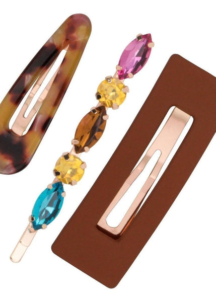 Acrylic Stackable 3pc Set - Amber