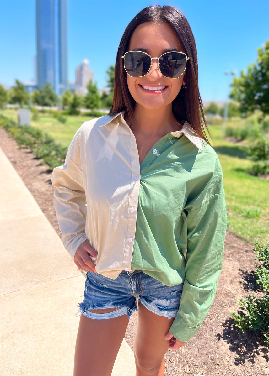 half-and-half-button-up-shirt-pink-attitude-boutique