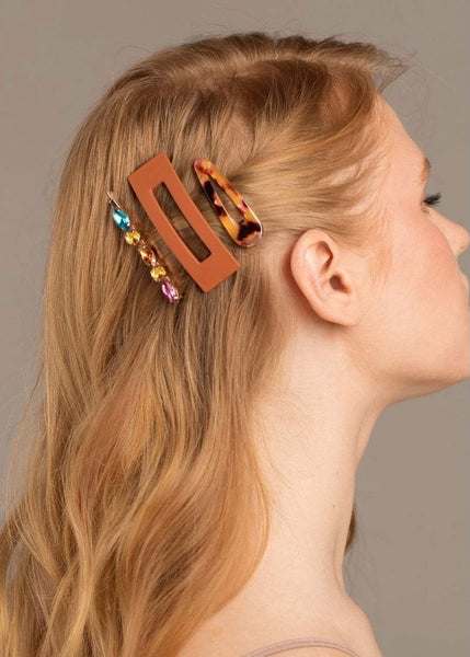 Acrylic Stackable 3pc Set - Amber