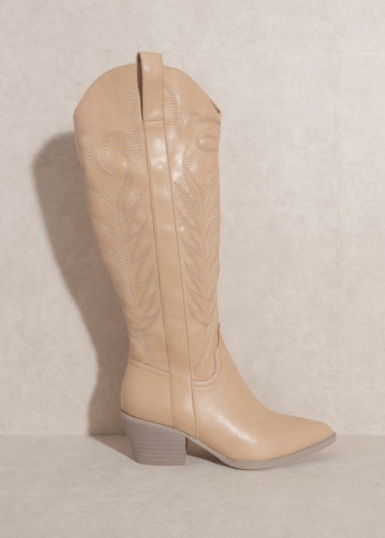 Giddy Up Nude Cowgirl Boots
