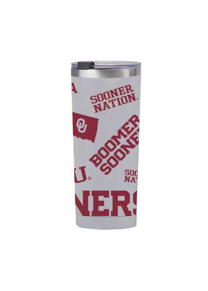 24oz Oklahoma Sooners Medley Stainless Steel Tumbler