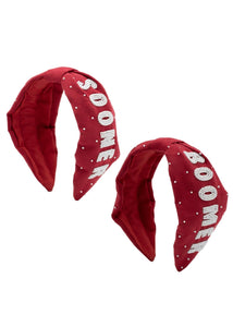 Beaded Headbands - NCAA Licensed: University Of Oklahoma