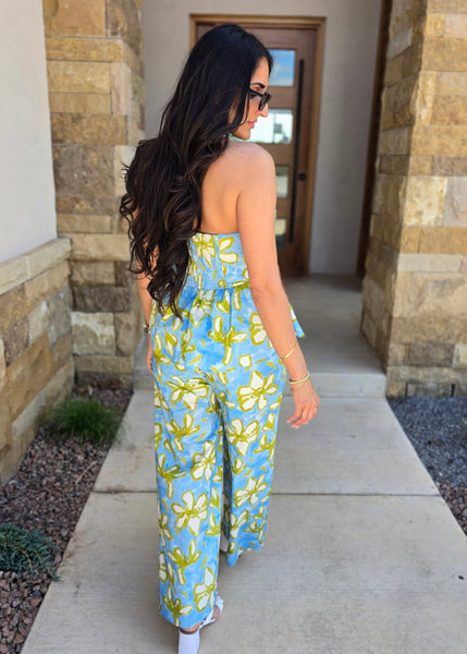 Vacation Life Strapless Top & Pant Set