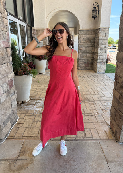Powerful Love Red Maxi Dress