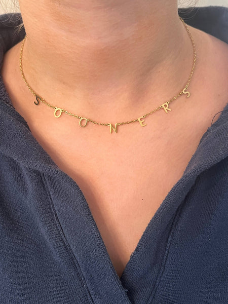 Oklahoma Sooners Charm Necklace