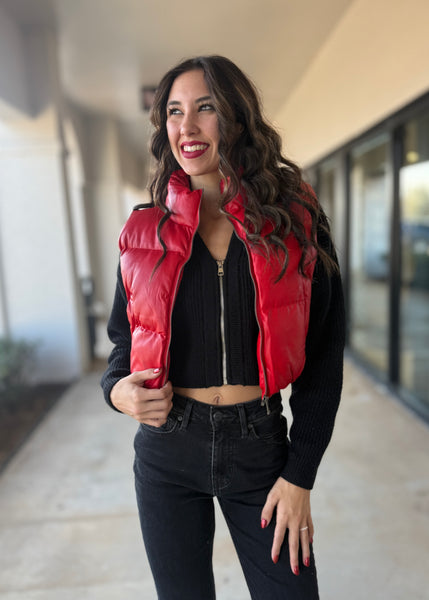 Connected Success Red Puffer Vest