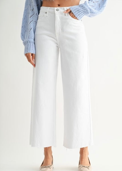 Emily White Wide Leg Denim