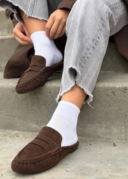 Hot Row Chocolate Mule Loafers
