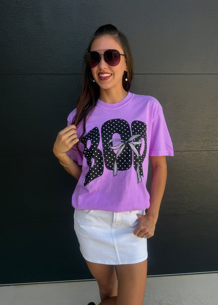 Purple & Polka Dots "BOO" Tee