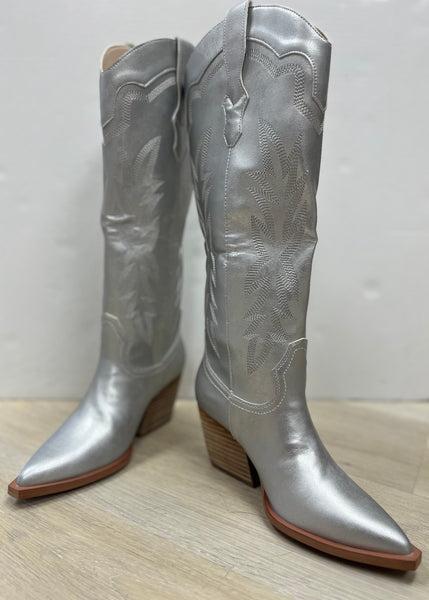 Adriana Silver Indigo Cowgirl Boots