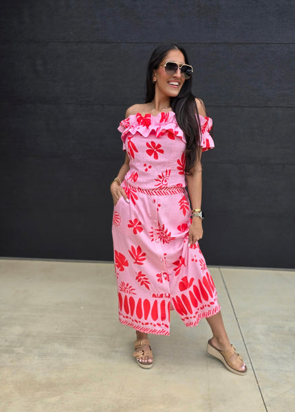 From The Beach 2 Pc Top & Midi Skirt