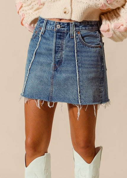 Weekend Wonder Denim Mini Skirt