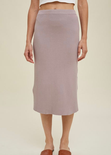 Looking For You Beige Midi Skirt