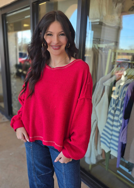 Don't Overlap Open Back Oversized Top