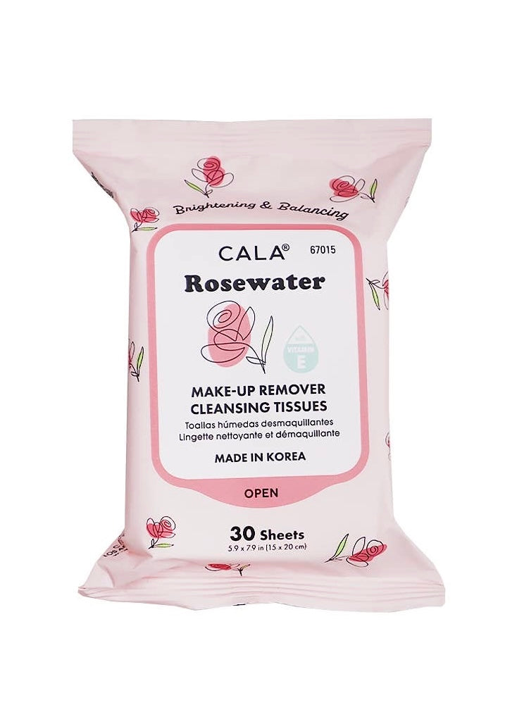 Makeup Remover Wipes 30 sheets Rose Water