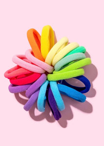 Mix & Match Colorful Hair Tie Assortment - Set of 20