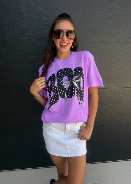 Purple & Polka Dots "BOO" Tee