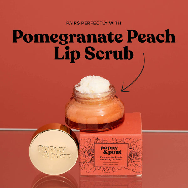 Poppy & Pout: Lip Balm, Pomegranate Peach
