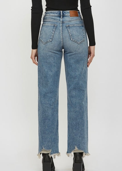 Ella High Rise Straight Leg Denim