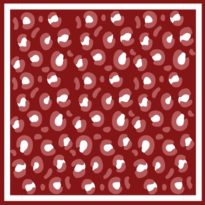 Crimson & White Gameday Bandana Scarf (Leopard Print)