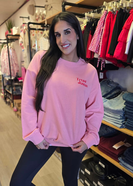 "Trust Jesus" Pink Sweatshirt