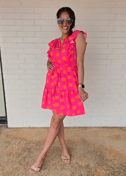 The Beat Goes On Polka Dot Dress