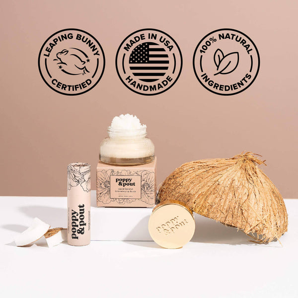 Poppy & Pout: Lip Balm, Island Coconut