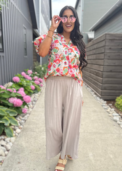 Hold On For One More Day Floral Top