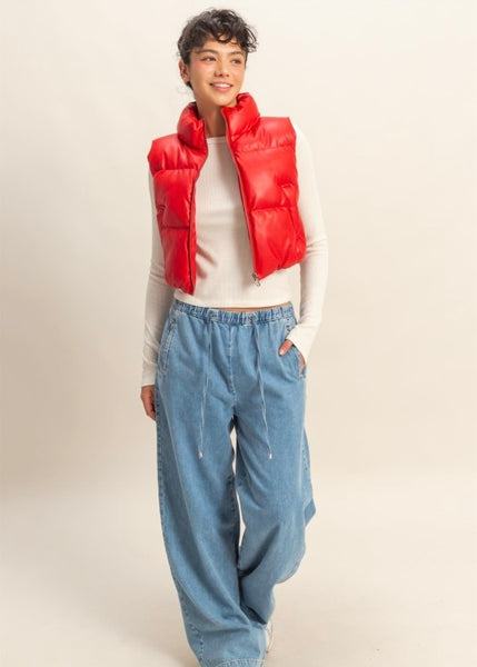 Connected Success Red Puffer Vest