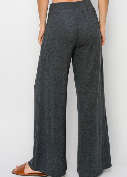 Lounge Love Grey Ultra Soft Wide Leg Pant