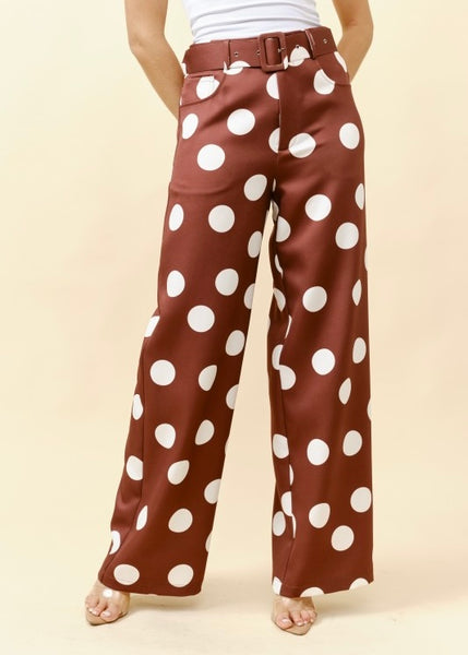 Chocolate Drop Polka Dot Pants