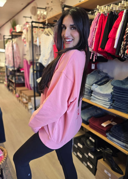 "Trust Jesus" Pink Sweatshirt