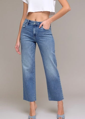 Stephanie High Rise Straight Denim
