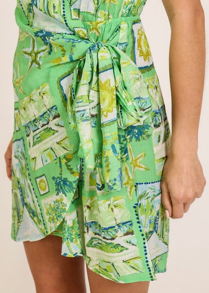 Tropical Dream Wrap Dress