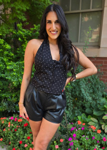 Addicted To You Polka Dot Halter Top