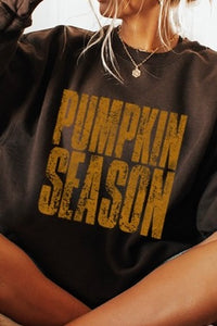 "Pumpkin Season" Brown Vintage Sweatshirt