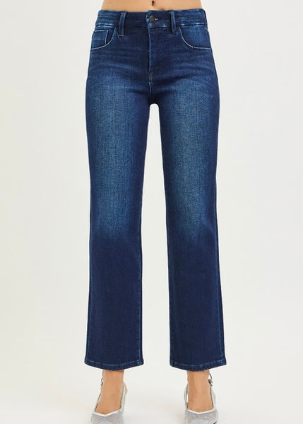 Rainey Mid Rise Ankle Straight Jean