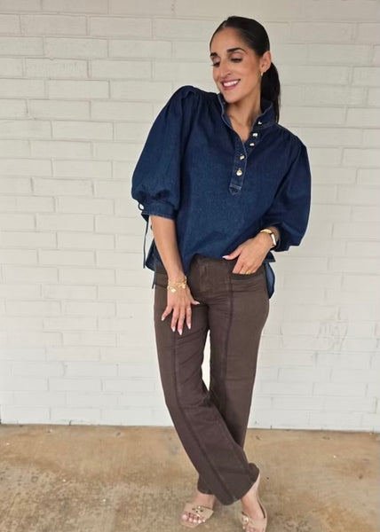 Stay Together Denim Top