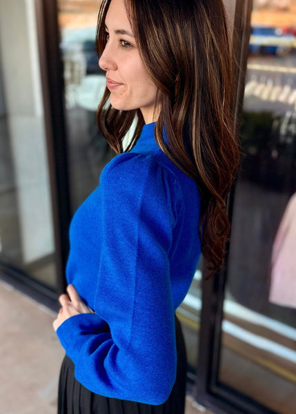 It's A Priority Royal Blue Crewneck Sweater
