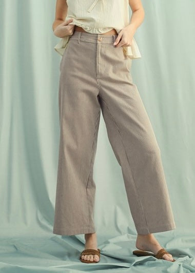 Good Girl Black & White Striped Pant