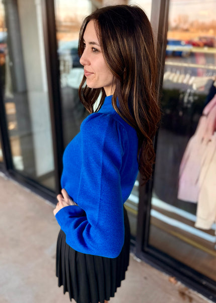 It's A Priority Royal Blue Crewneck Sweater
