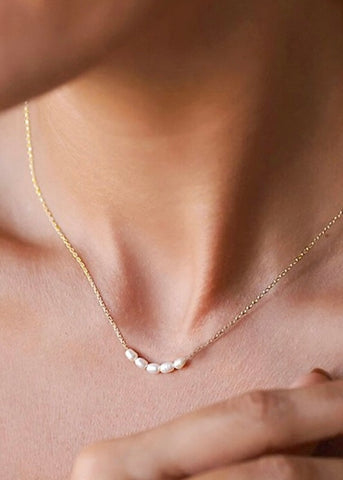 Multi Pearl Beaded Necklace
