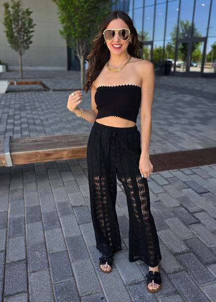 Front Runner Black Lace Pants