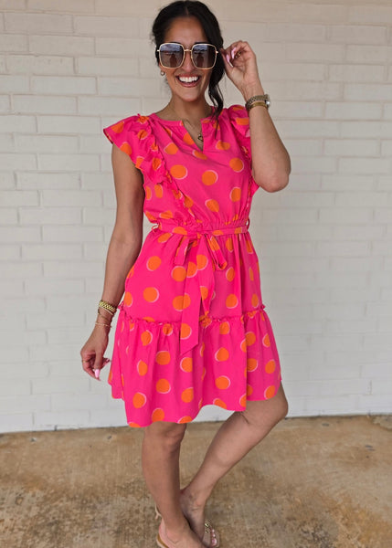 The Beat Goes On Polka Dot Dress