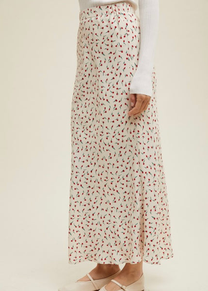 Tulips In Town Maxi Pencil Skirt