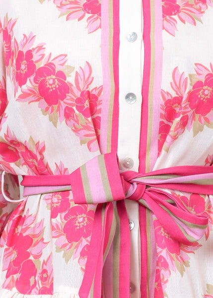 Lovely Looks Pink Multi Floral Dress