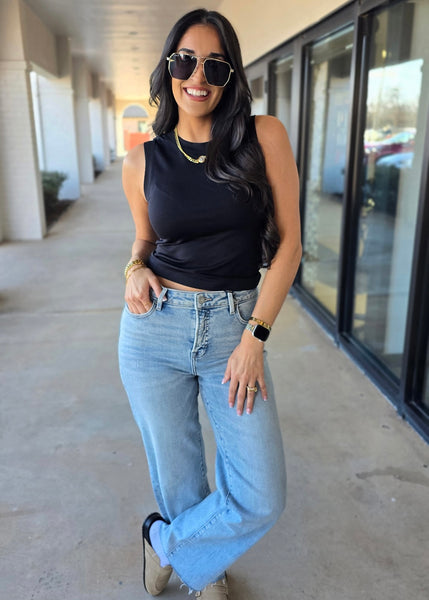 Don't Forget About Me Black Seamless Tank