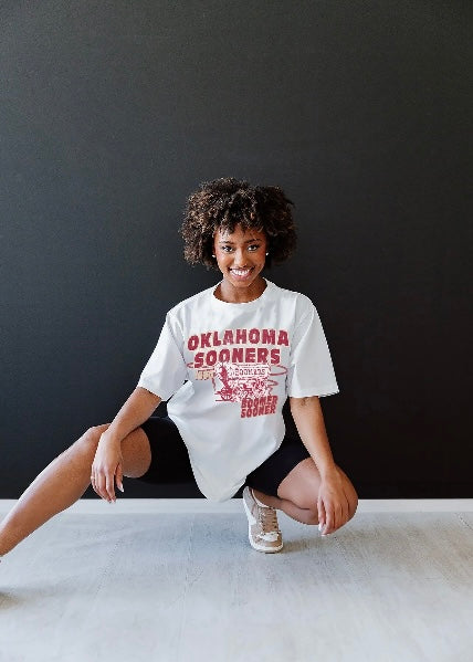 Oklahoma Sooners "In The Lead" Oversized Tee