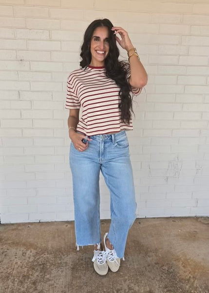 Dreams Come True Red Striped Tee